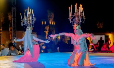 Belly Dancers in Dubai desert safari.