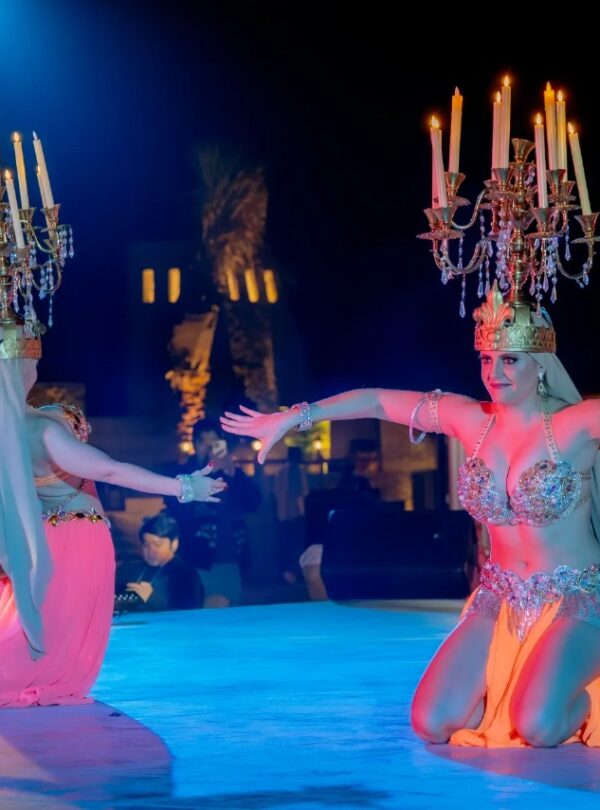 Belly Dancers in Dubai desert safari.