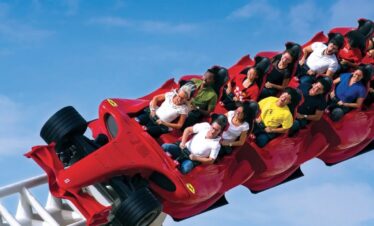 Thrilling ride experience at Ferrari World Abu Dhabi theme park
