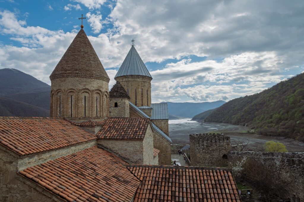 Batumi city skyline along the Black Sea coast at night